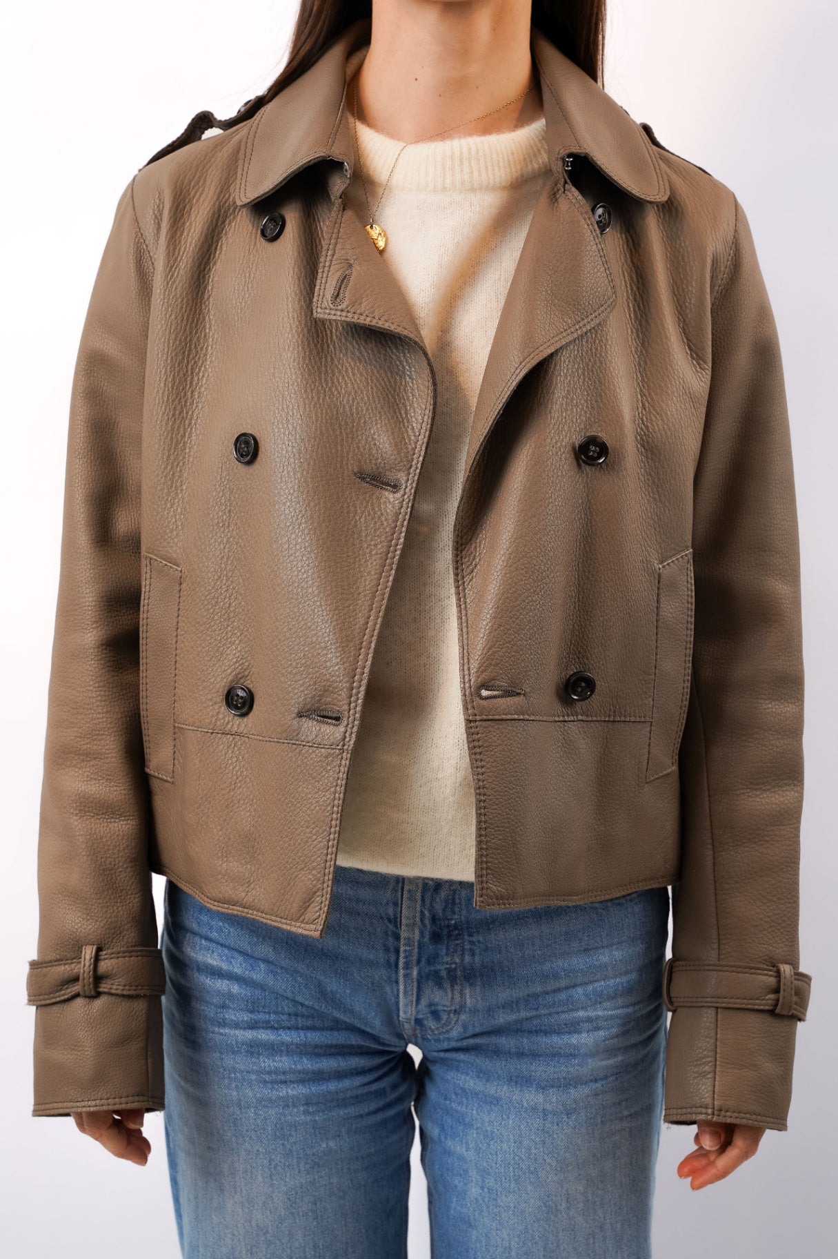 Lederjacke, Größe 36
