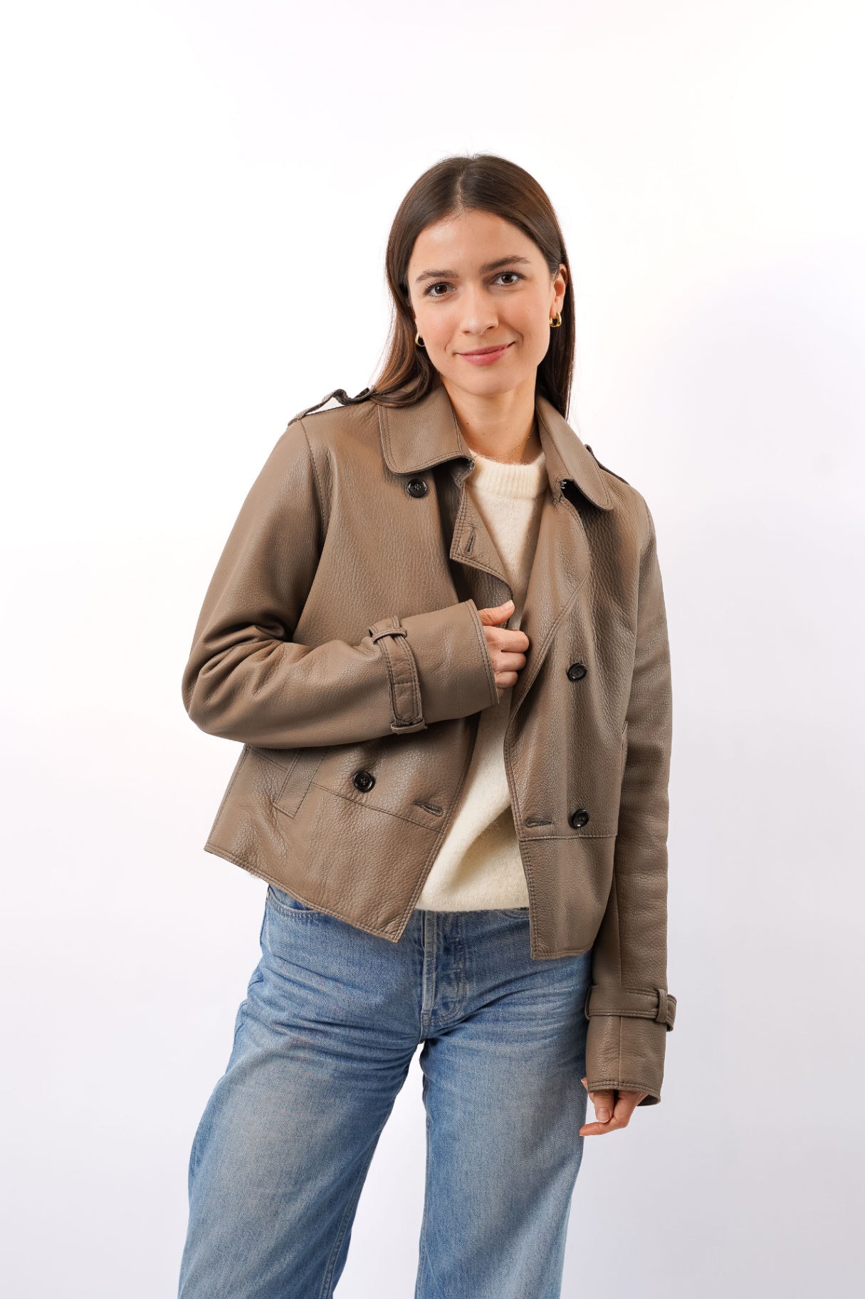 Lederjacke, Größe 36