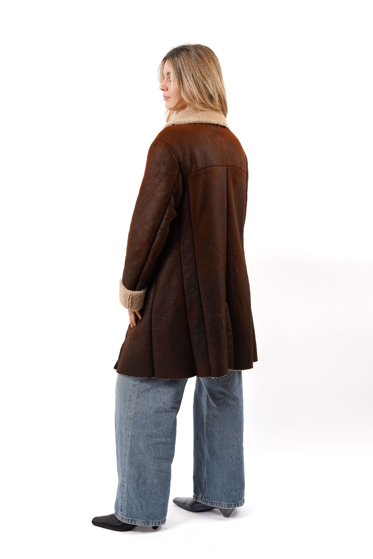 Ledermantel, Größe 38