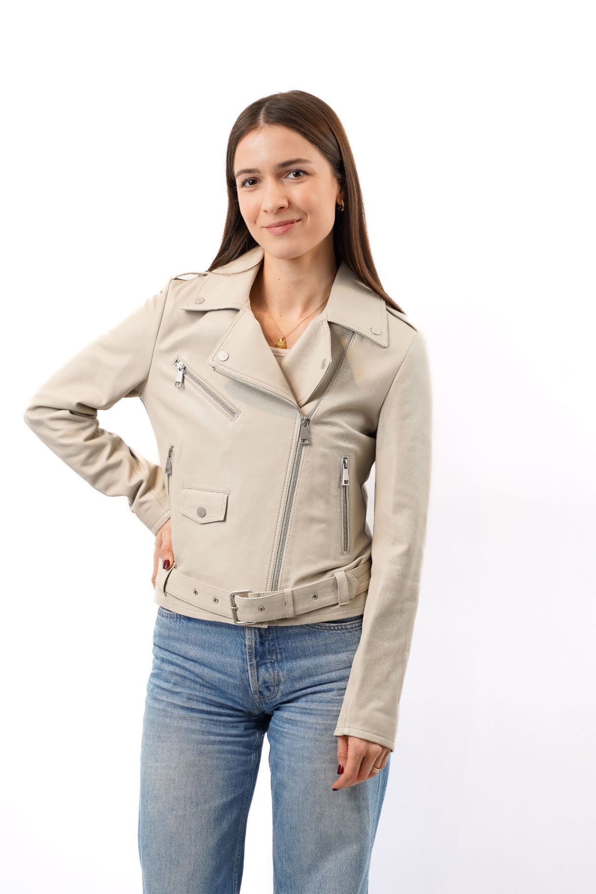 Lederjacke, Größe 36
