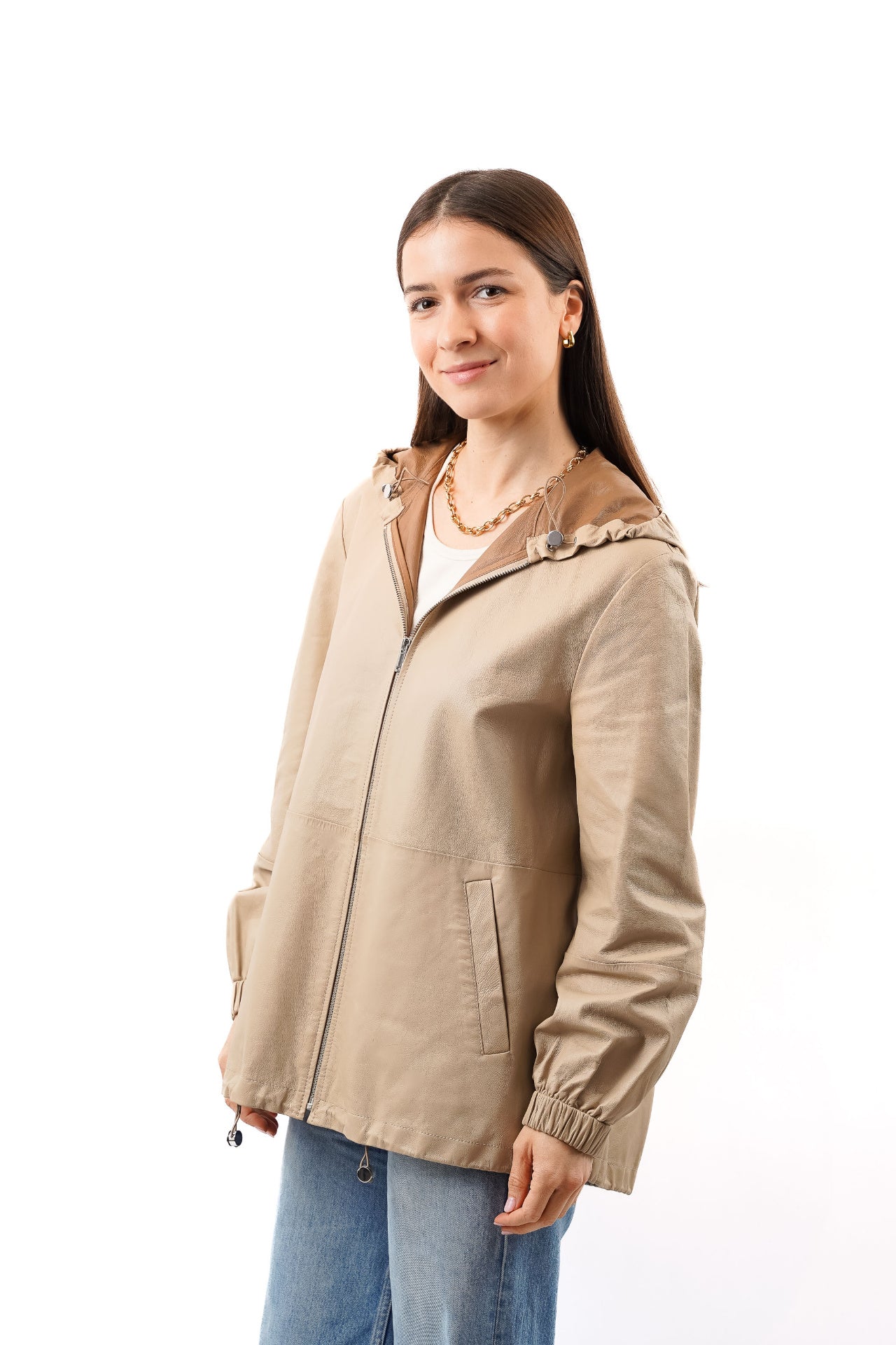 Lederjacke, Größe 40