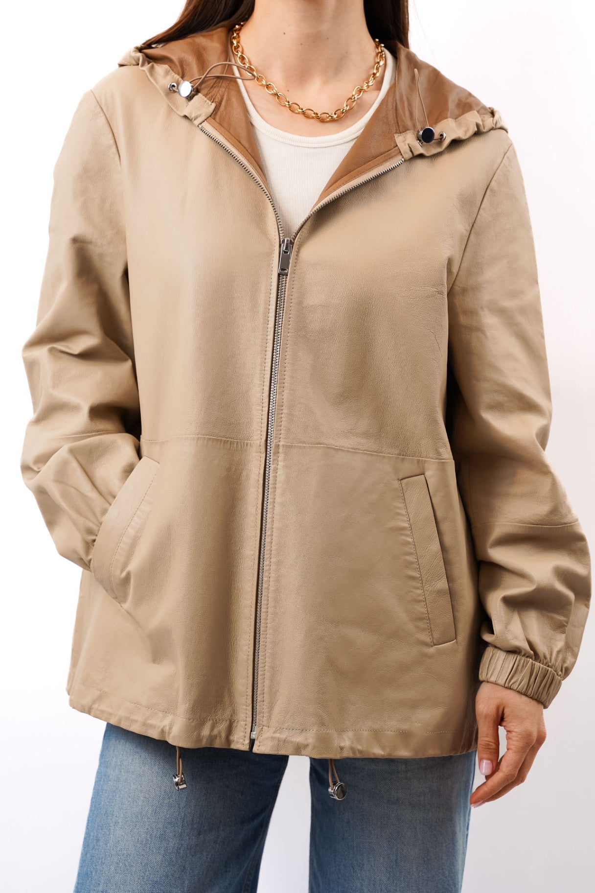 Lederjacke, Größe 40