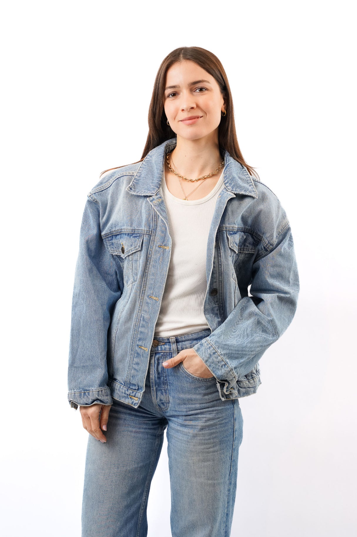 Jeansjacke, Größe 38