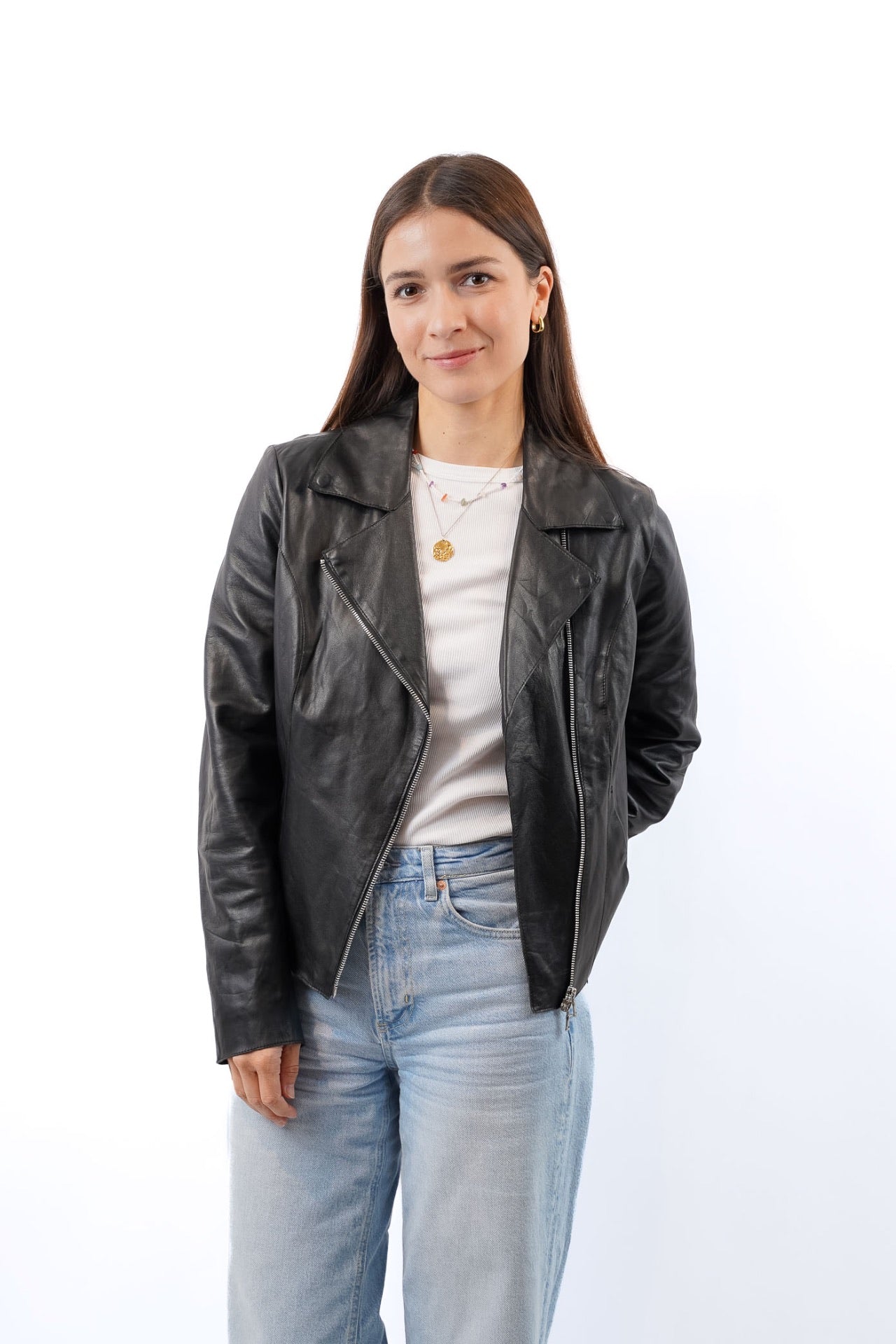 Lederjacke, Größe 36