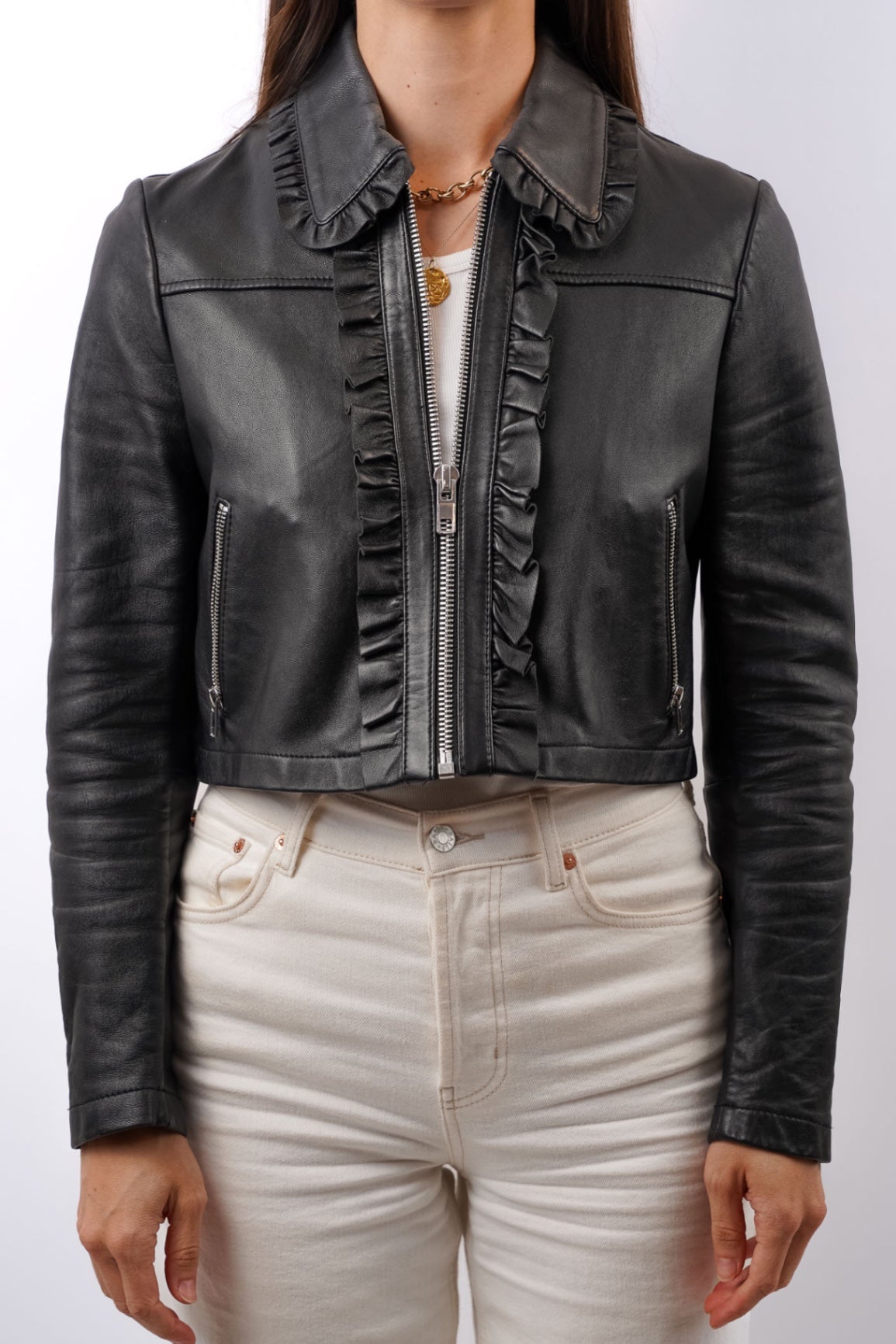 Lederjacke, Größe 36