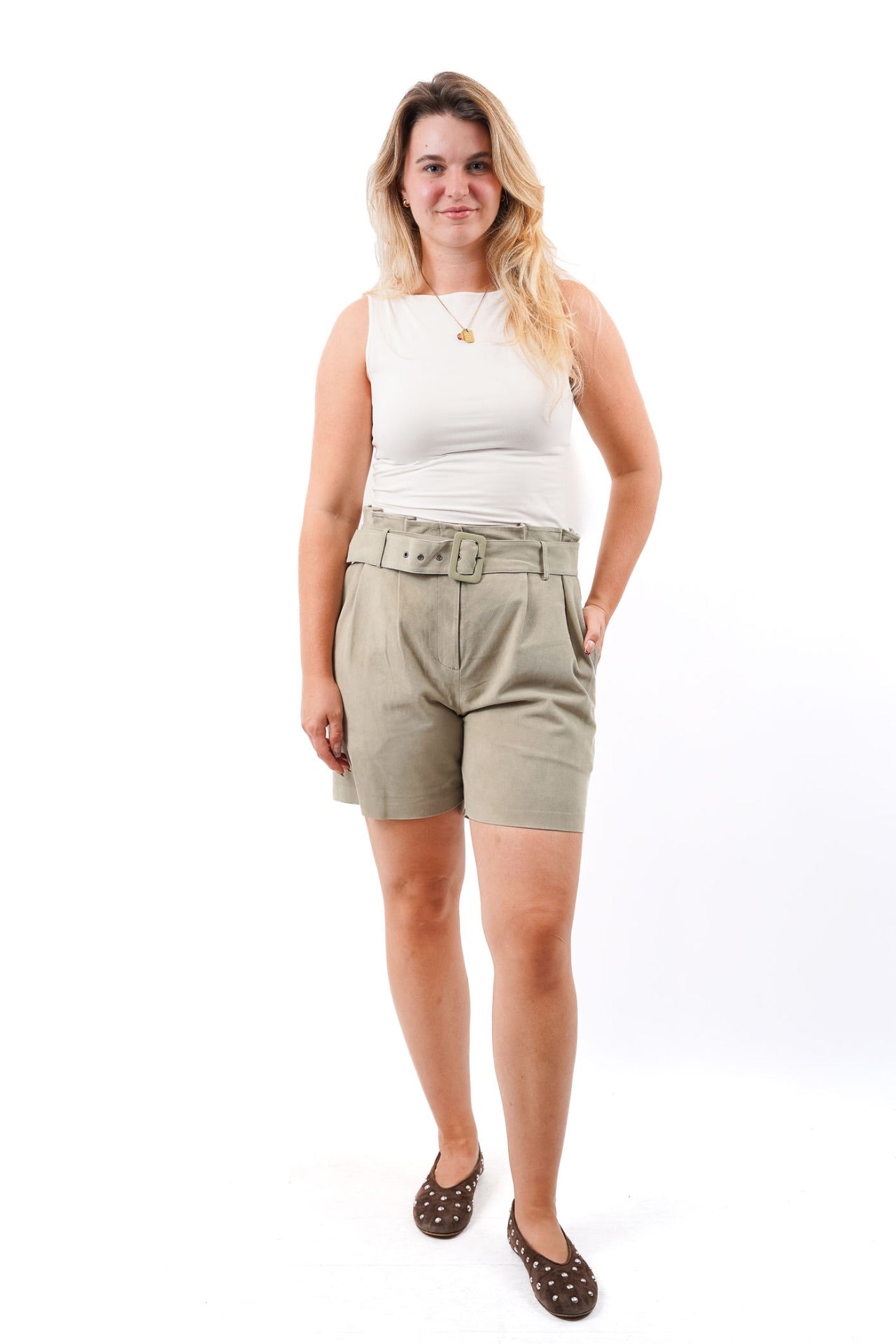 Wildledershorts, Größe 40
