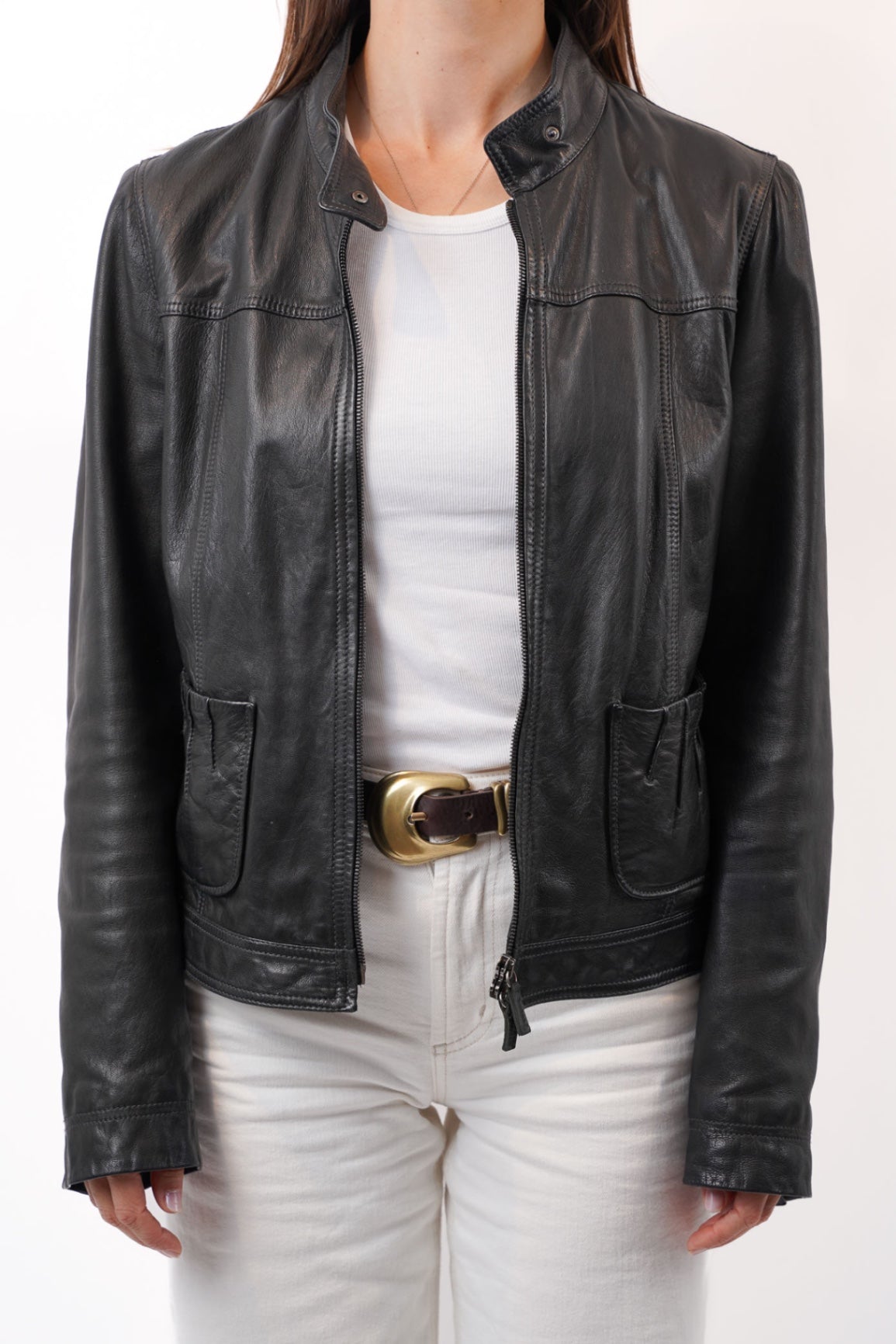 Lederjacke, Größe 36